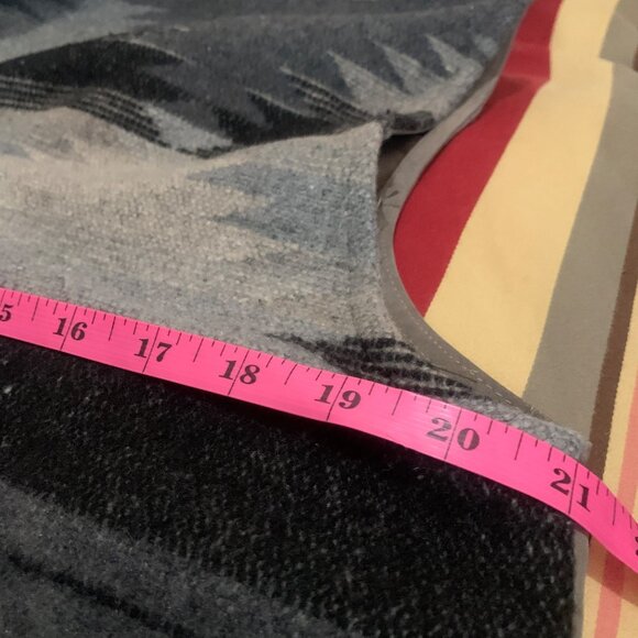 Entro Women's Vest Utility Aztec Brown Drawstring Cargo Pockets Cabincore Boho - Picture 11 of 16